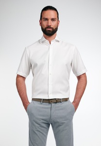 Eterna, ETERNA KURZARM HEMD MODERN FIT COVER SHIRT TWILL CHAMPAGNER UNIFARBEN, 