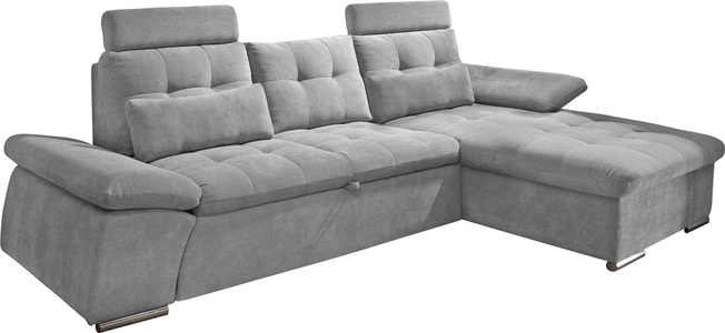 MID.YOU, MID.YOU Wohnlandschaft in textil, holzwerkstoff dunkelgrau , Nalo Longchair 2f.rec , Uni , 170 cm , Nachbildung , seitenverkehrt erhältlich, Rücken echt , 002220026403, MID.YOU Ecksofa in mikrovelours dunkelgrau , Nalo , Textil, Holzwerkstoff , Uni , 268x170 cm , Mikrovelours,Nachbildung , seitenverkehrt erhältlich, Rücken echt , 002220026403