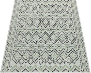 PACO HOME, Paco Home Teppich »Ostende 543«, rechteckig, 4 mm Höhe, Flachgewebe, Rauten Motiv, mit Bordüre, In- und Outdoor geeignet, Wohnzimmer, Paco Home Teppich »Ostende 543«, rechteckig, 4 mm Höhe, Flachgewebe, Rauten Motiv, mit Bordüre, In- und Outdoor geeignet