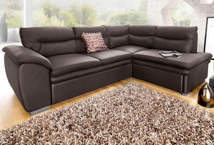 Cotta, COTTA Ecksofa, wahlweise mit Bettfunktion und Bettkasten, COTTA Ecksofa »Leandra L-Form«, wahlweise mit Bettfunktion und Bettkasten