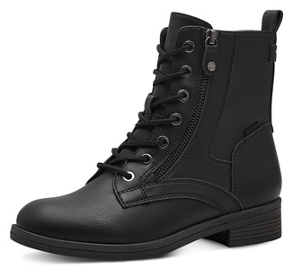TAMARIS, Tamaris Schnürboots »SHAE«, mit modischem Zierreissverschluss, Tamaris Schnürboots »SHAE«, Blockabsatz, Schnürboots Stiefelette mit Zierreissverschluss