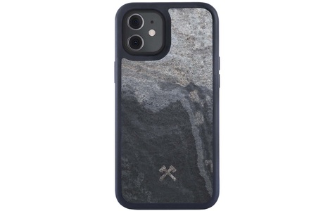 Apple, Woodcessories - iPhone 12 Mini Hülle Stone Edition EcoBump - Camo Gray, 