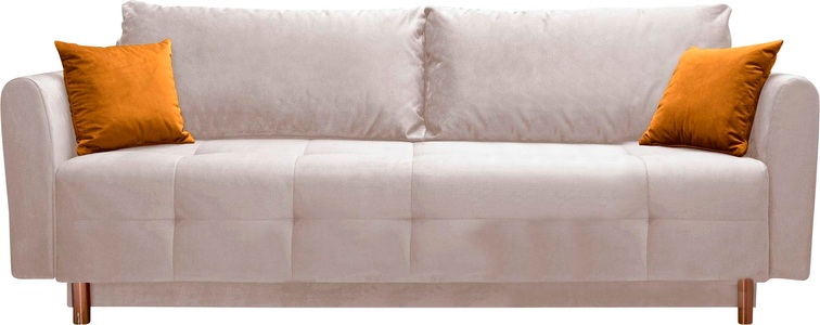 INOSIGN, INOSIGN Schlafsofa »Nordic metallic«, mit Federkern und Metallbeinen, Steppung im Sitzbereich, INOSIGN Schlafsofa »Nordic«, mit Federkern und Metallbeinen, Steppung im Sitzbereich