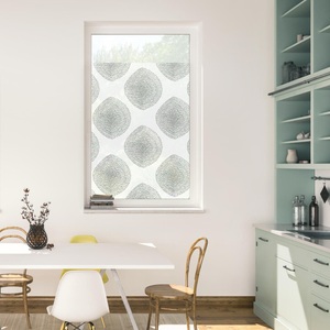LICHTBLICK, LICHTBLICK Fensterfolie »Fensterfolie selbstklebend, Sichtschutz, Stripy Boho Drop - Weiss«, LICHTBLICK ORIGINAL Fensterfolie »Fensterfolie selbstklebend, Sichtschutz, Stripy Boho Drop - Weiss«, 1 St., blickdicht, glattstatisch haftend