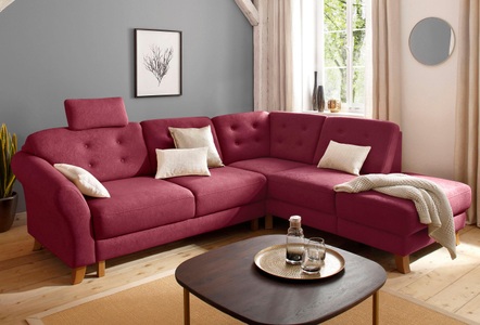 HOME AFFAIRE, Home affaire Ecksofa »Trondheim«, mit Federkern, Home affaire Ecksofa »Trondheim L-Form«, mit Federkern