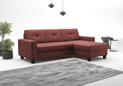 PLACES OF STYLE Ecksofa »Varese« wahlweise mit Bettfunktion und Bettkasten