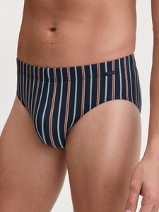 CALIDA Slip »Grafic Cotton«, gestreift, ohne Eingriff, überzogenem Bund, Single Jersey, elastisch