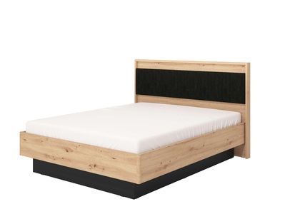 INOSIGN Bettgestell »Ascalon, gepolstertes Kopfteil, bezogen mit weichem Cordstoff«, Liegeflächen 160 oder 180x200 cm, FSC® -zertifizierter Holzwerkstoff