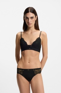BOSS - Triangel-BH, ohne Bügel, für Damen, Black, Größe L