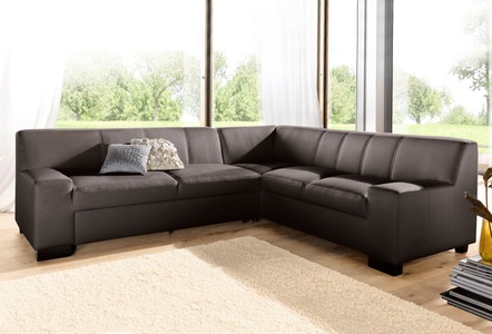 DOMO collection, DOMO collection Ecksofa, DOMO collection Ecksofa »Norma Top, elegant und modern, flache Armlehnen, L-Form«, wahlweise mit Bettfunktion