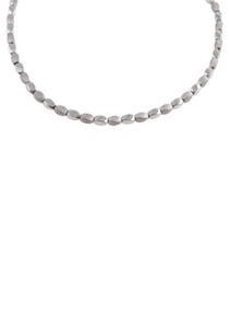 FIRETTI, Firetti Collier »Design mit matten und glänzenden Elementen«, Firetti Collier »Schmuck Geschenk Halsschmuck Halskette Steinkette Edelstein Hämatit«, Made in Germany - mit Hämatit