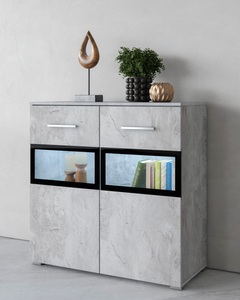undefined, Sideboard, Breite 91 cm, INOSIGN Sideboard »Sarah«, Breite 91 cm, Türen mit Glaseinsatz