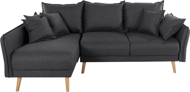 ANDAS, andas Ecksofa »Granbo«, incl. Bettfunktion und Bettkasten, Federkern-Polsterung, Seitentasche im Armteil, Home affaire Ecksofa »Granbo L-Form«, incl. Bettfunktion und Bettkasten, Federkern-Polsterung, Seitentasche