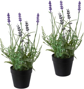 Creativ green, Creativ green Kunstpflanze »Lavendel« (3 Stück), Creativ green Kunstpflanze »Lavendel«, 3er Set, im Kunststofftopf