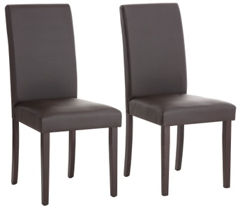 HOME AFFAIRE, Home affaire 4-Fussstuhl »Roko«, (Set), 2 St., Kunstleder, im 2er, 4er oder 6er-Set, Home affaire Esszimmerstuhl »Roko«, (Set), 2 St., Kunstleder, im 2er, 4er oder 6er-Set, Gestell Massivholz