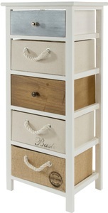 HOME AFFAIRE, Home affaire Kommode »Eliza«, mit 5 Schubladen, my Flair Hochkommode »Eliza«, mit 5 Schubladen