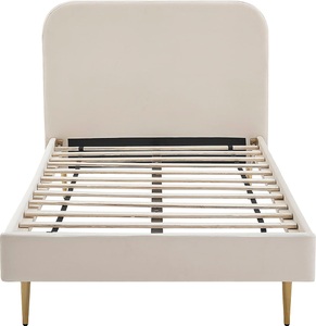 SalesFever Polsterbett, Beine Chrom goldfarben