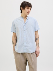 Jack & Jones Kurzarmhemd »JJESUMMER BAND SHIRT SS SN«, mit Bandkragen