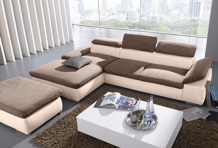 SIT&MORE, sit&more Ecksofa, sit&more Ecksofa »Valantine L-Form, B: 286 cm« mit Arm- & Kopfteilverstellung, optional mit Bettfunktion