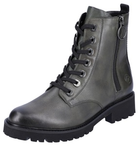 Remonte, Remonte Schnürboots, im rockigen Look, Remonte Schnürstiefelette, Blockabsatz, Stiefelette, Schnürboots, Flats im Used Look