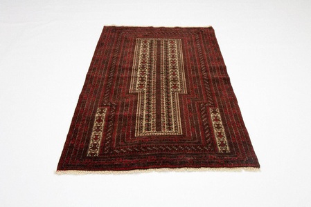 MorgenLand, morgenland Teppich »Belutsch Teppich handgeknüpft rot«, rechteckig, 6 mm Höhe, handgeknüpft, morgenland Teppich »Belutsch Teppich handgeknüpft rot«, rechteckig, 6 mm Höhe, handgeknüpft