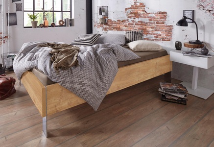 Wimex, home24 Bettgestell Level, Wimex Bett »Level by fresh to go Gästebett«, ohne Kopfteil, ideal unter Dachschrägen oder Fenster, Metallfüsse
