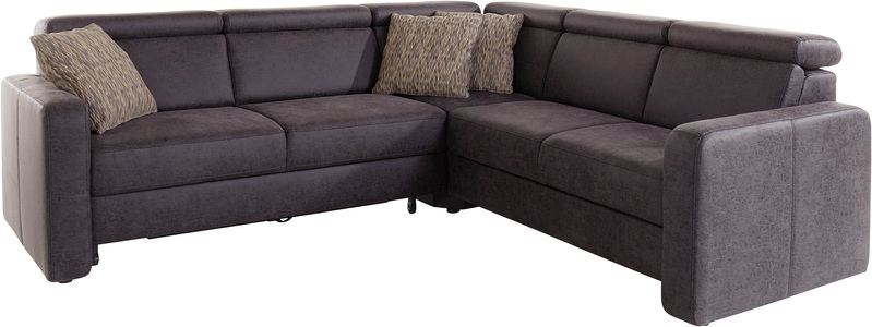 sit&more Ecksofa »Bologna«, inklusive Kopfteilverstellung und Federkern, wahlweise mit Bettfunktion und Schubkasten