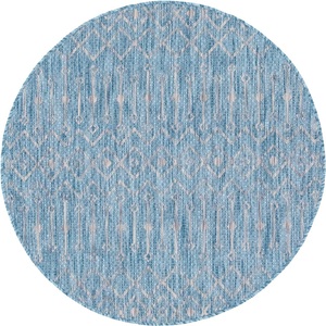 Myflair Möbel & Accessoires, Myflair Möbel & Accessoires Teppich »Outdoor Crosses«, rund, 4 mm Höhe, In- und Outdoor geeignet, ideal im Wohnzimmer & Schlafzimmer, Myflair Möbel & Accessoires Teppich »Outdoor Crosses«, rund, 4 mm Höhe, Flachgewebe, Rauten Muster, In- und Outdoor geeignet