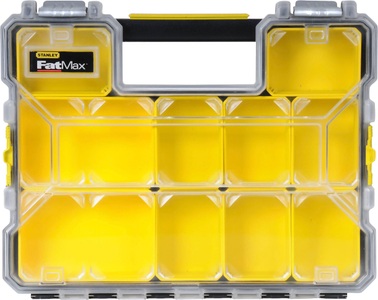 Stanley by Black & Decker, Stanley by Black & Decker Sortimentskoffer (L x B x H) 44.6 x 7.5 x 35.7 cm Anzahl Fächer: 10, Stanley FatMax Organizer Pro - Metall