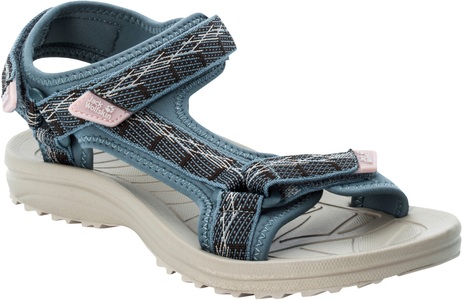 Jack Wolfskin, Jack Wolfskin Outdoor-Sandale Frauen Wave Breaker Women 40.5 blau bluish grey / rose, 