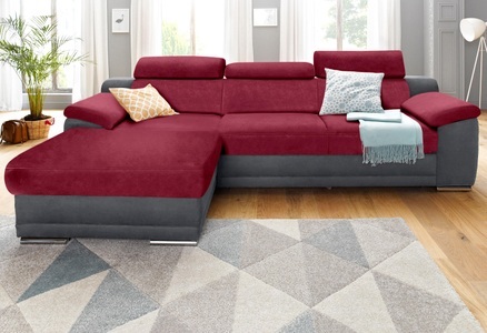 RAUM.ID, RAUM.ID Ecksofa, sit&more Ecksofa Xenia L-Form, mit Kopfteilverstellung, wahlweise mit Bettfunktion