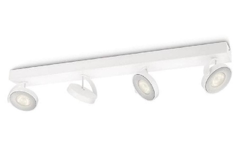 Philips, Philips Clockwork LED-Strahler weiß 4flg. WarmGlow, Philips Deckenspot »Philips Spot Clockwork«, 4 flammig