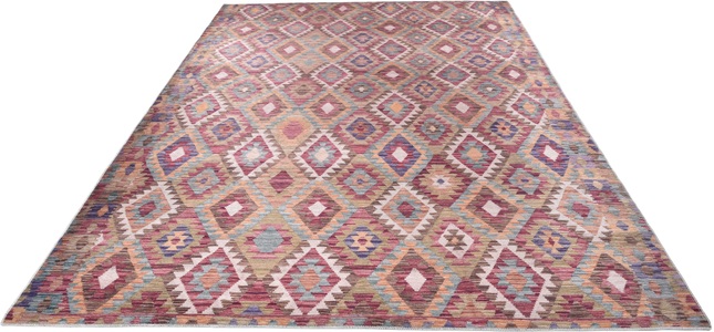 Gino Falcone Teppich »Cecilia 27593«, rechteckig, 3 mm Höhe, Flachgewebe, bedruckt, Wohnzimmer