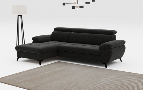 COTTA Ecksofa »Hudson L-Form«, mit Kopfteilverstellung, wahlweise mit Bettfunktion & Bettkasten