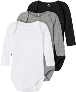 Name It, name it Body 3er Pack Black, 