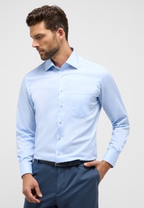 ETERNA Mode GmbH, MODERN FIT Hemd in hellblau unifarben, Eterna Langarmhemd »MODERN FIT«