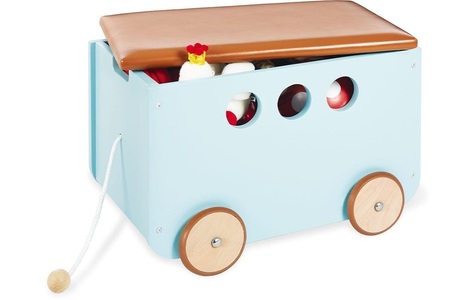 Pinolino, PINOLINO Spielzeugkiste mit Rollen Jim mint, Pinolino Spielzeugkiste mit Rollen Jim