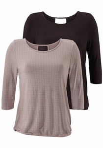Lascana, LASCANA 3/4-Arm-Shirt, LASCANA 3/4-Arm-Shirt, mit modischem Cut-out im Nacken