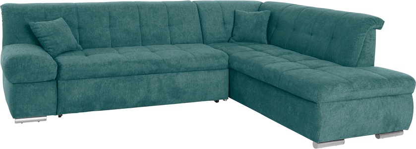 DOMO collection, DOMO collection Ecksofa, DOMO collection Ecksofa »Mona L-Form bequem und komfortabel, Breite 271cm, L-Form« wahlweise mit Bett- und Armlehnfunktion
