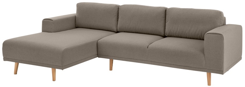 HOME AFFAIRE, Home affaire Ecksofa »Lasse«, im scandinavischen Stil mit Holzfüssen, Home affaire Ecksofa »Lasse L-Form« im scandinavischen Stil mit Holzfüssen