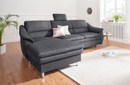 SIT&MORE, sit&more Ecksofa, sit&more Ecksofa »Cardoso L-Form« mit Federkern, wahlweise mit Bettfunktion
