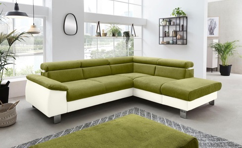 Cotta, COTTA Ecksofa »Komaris«, inklusive Kopf- bzw. Rückenverstellung, wahlweise Bettfunktion, Bettkasten und RGB-LED-Beleuchtung