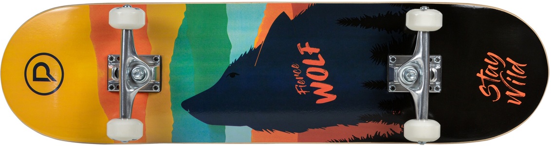 PLAYLIFE, Playlife Skateboard »Fierce Wolf«, Playlife FIRCE WOLF Skateboard-Komplettset