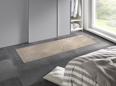 wash+dry by Kleen-Tex, wash+dry by Kleen-Tex Läufer »Sand Twist«, rechteckig, wash+dry by Kleen-Tex Läufer »Sand Twist«, rechteckig, 9 mm Höhe