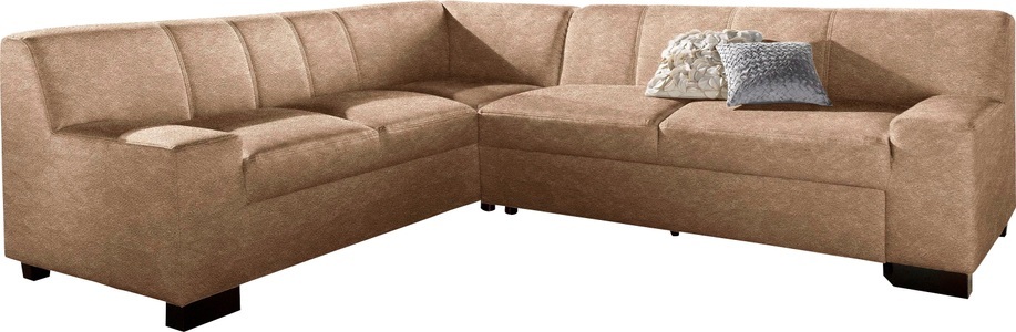 DOMO collection, DOMO collection Ecksofa, DOMO collection Ecksofa »Norma, moderne Armlehnen, zeitlos und elegant, L-Form«, wahlweise mit Bettfunktion