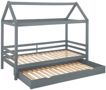LÜTTENHÜTT, Lüttenhütt Kinderbett »Alpi«, aus massivem Kiefernholz, inklusive Bettschubkasten und Lattenrost, Liegefläche 90x200 cm, Hausbett, GOODproduct Kinderbett »Alpi« inklusive Bettschubkasten und Lattenrost, Liegefläche 90x200 cm