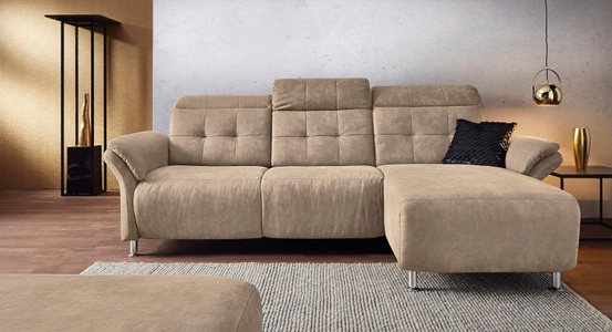 PLACES OF STYLE, Places of Style Ecksofa »Manhattan«, 2 Sitze mit elektrischer Relaxfunktion, verstellbare Armlehnen, Home affaire Ecksofa »Manhattan L-Form« 2 Sitze mit elektrischer Relaxfunktion, verstellbare Armlehnen