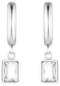 NOELANI, Noelani Paar Creolen », 2036193«, mit Zirkonia, Noelani Paar Creolen », 2036193«, mit Zirkonia (synth.)