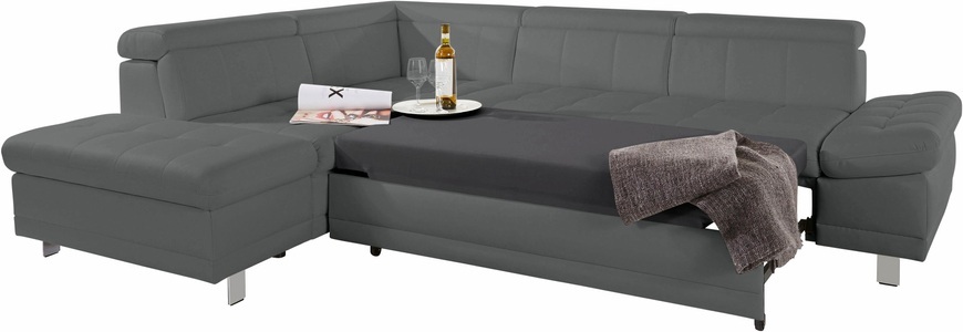 SIT&MORE, sit&more Ecksofa, sit&more Ecksofa »Limit L-Form«, wahlweise mit Bettfunktion und Bettkasten