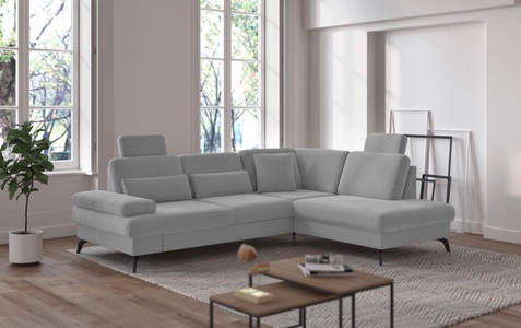 sit&more Ecksofa »Morris L-Form inkl. Sitztiefenverstellung«, wahlweise mit Bettfunktion, Bettkasten und Armteilverstellung